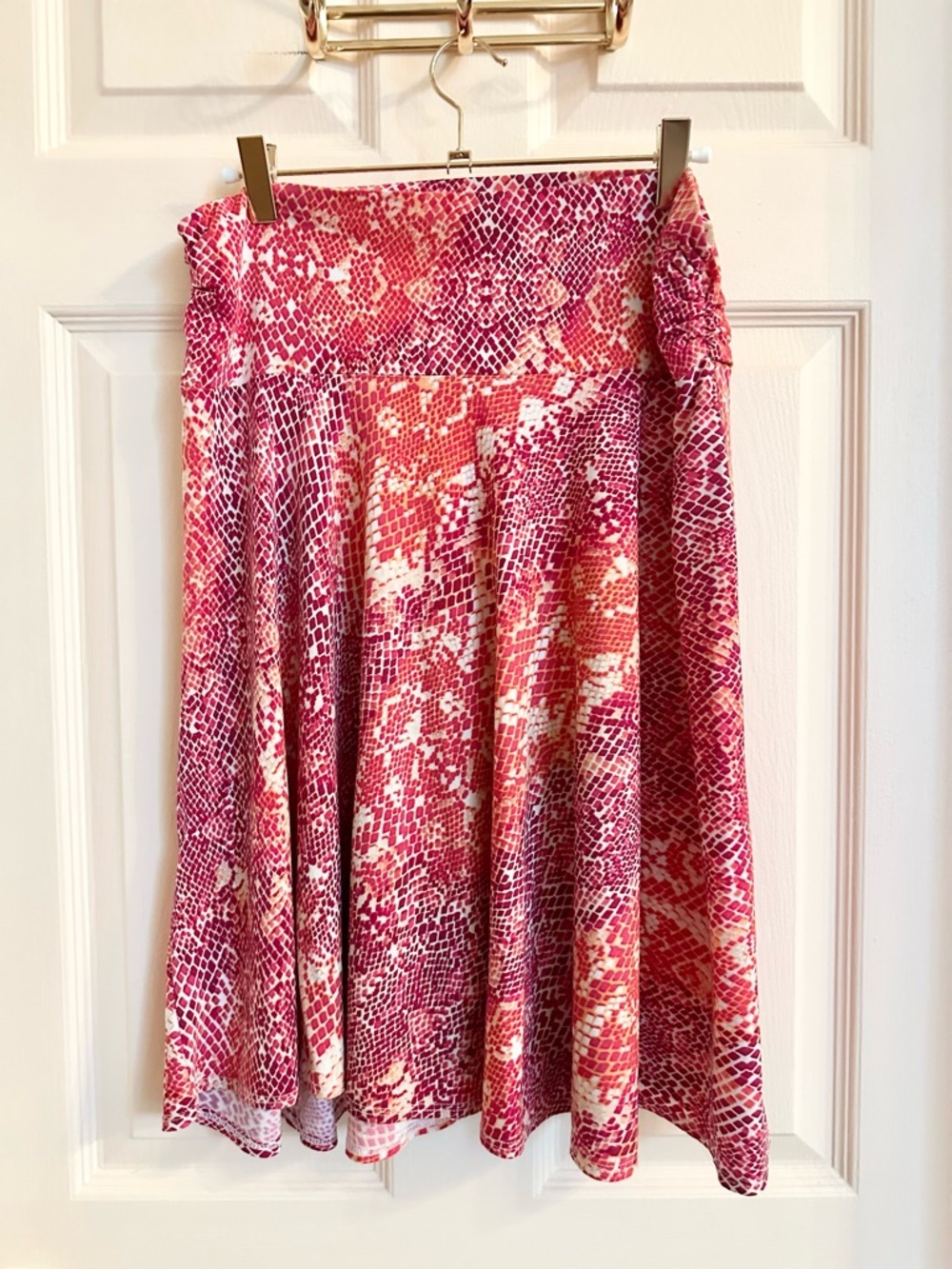 Orange and purple George skirt